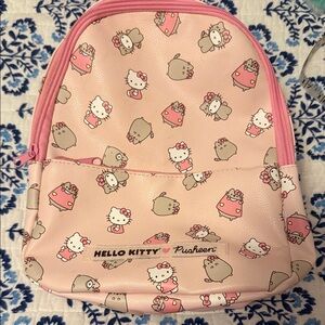Pusheen x Sanrio character pink backpack